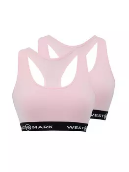 Спортивный бюстгальтер WESTMARK LONDON Bralette Sports Bra, розовый