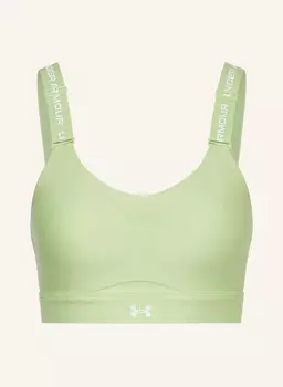 Спортивный бюстгальтер, включая Infinity High 2.0 с сеткой Under Armour, зеленый