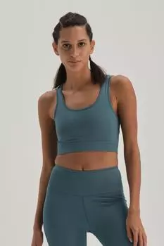 Спортивный бюстгальтер - Зеленый - Однотонный Dagi