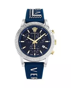 Спортивный хронограф, 40 мм Versace, цвет Blue
