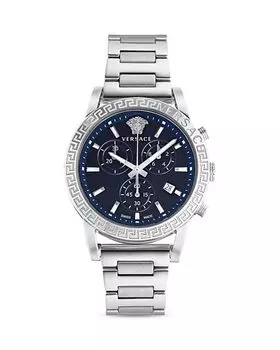 Спортивный хронограф, 40 мм Versace, цвет Blue