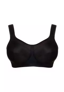 Спортивный и рельефный бюстгальтер без косточек Kate Ulla, черный