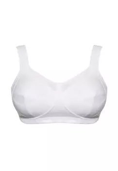 Спортивный и рельефный бюстгальтер без косточек Kate Ulla, белый