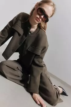Спортивный кардиган H&M, зеленый