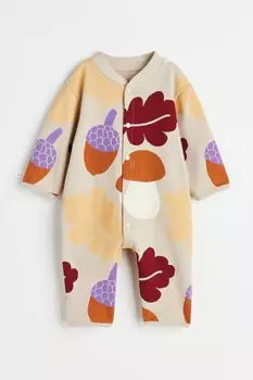 Спортивный комбинезон H&amp;M, светло-бежевый/узор