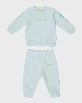 Спортивный комплект для мальчика Arrow Rainbow, размер 3M-36 Off-White, цвет Blue Glass Multi