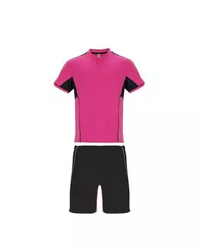 Спортивный комплект для мальчика с воротником-стойкой и застежкой на кнопку ROLY, фуксия