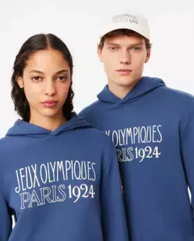 Спортивный костюм 1924 Olympics Edition, спортивная толстовка Lacoste, синий