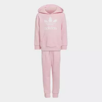 Спортивный костюм adidas Adicolor Hoodie, розовый/белый