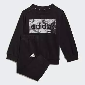 Спортивный костюм adidas Essentials, черный/белый