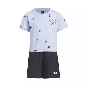 Спортивный костюм Adidas Kids, голубой/черный