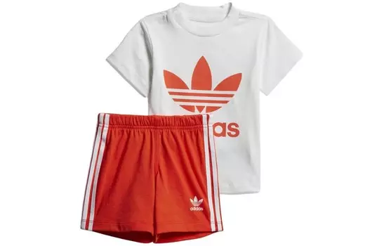 Спортивный костюм Adidas, красный/белый