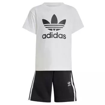 Спортивный костюм ADIDAS ORIGINALS, черный/белый