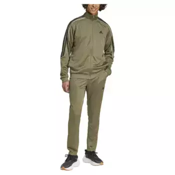 Спортивный костюм adidas Sportswear 3 Stripes Doubleknit, зеленый