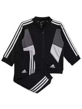 Спортивный костюм Adidas Sportswear Colorblock Shiny, черный