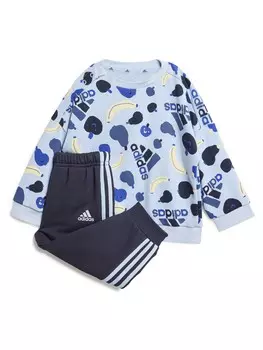 Спортивный костюм Adidas Sportswear Essentials Allover Print Jogger, синий