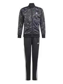 Спортивный костюм Adidas Sportswear Essentials Allover Print, черный