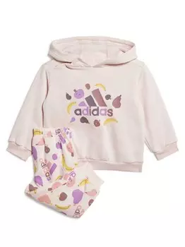 Спортивный костюм Adidas Sportswear Essentials Allover Print Jogger, бежевый