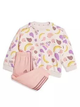 Спортивный костюм Adidas Sportswear Essentials Allover Print Jogger, бежевый