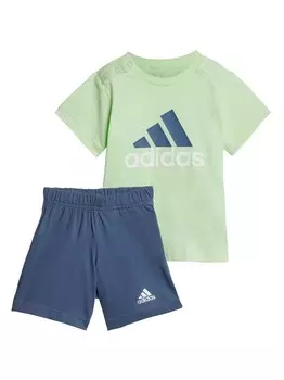 Спортивный костюм Adidas Sportswear Essentials Organic Cotton, зеленый