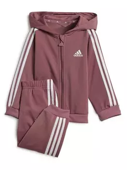 Спортивный костюм Adidas Sportswear Essentials Shiny Hooded, красный