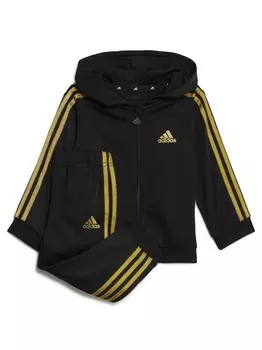 Спортивный костюм Adidas Sportswear Essentials Shiny Hooded, черный