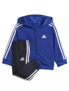 Спортивный костюм Adidas Sportswear Essentials Shiny Hooded, синий