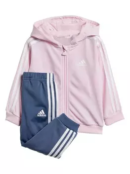 Спортивный костюм Adidas Sportswear Essentials Shiny Hooded Tracksuit, розовый