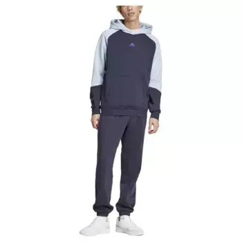 Спортивный костюм adidas Sportswear Fleece Colorblock, серый/синий