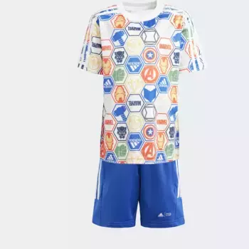 Спортивный костюм Adidas Sportswear "LK MRVL AV TSET" (2 шт.), цвет Multicolor / White