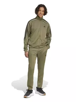 Спортивный костюм Adidas Sportswear Sportswear 3-Stripes Doubleknit, зеленый