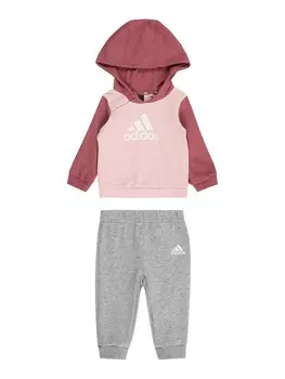 Спортивный костюм ADIDAS SPORTSWEAR Tracksuit Essentials, цвет mottled grey/Pink