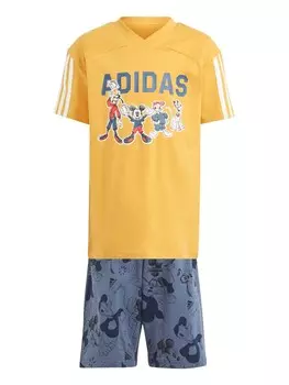 Спортивный костюм Adidas Sportswear x Disney Mickey Mouse Tee Set, желтый