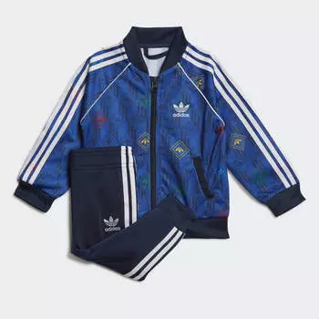 Спортивный костюм adidas SST, темно-синий/мультиколор