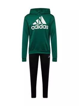 Спортивный костюм Adidas, темно-зеленый/черный