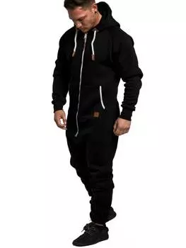 Спортивный костюм Amaci&Sons, черный/белый