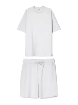 Спортивный костюм Bershka, белый