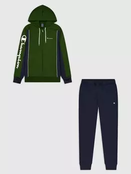 Спортивный костюм Champion Hooded Full Zip Suit, зеленый