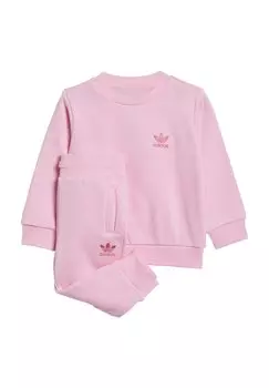Спортивный костюм CREW INFANT UNISEX SET adidas Originals, цвет true pink