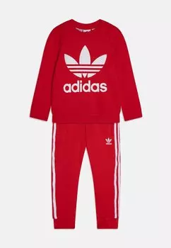 Спортивный костюм CREW UNISEX SET adidas Originals, цвет better scarlet