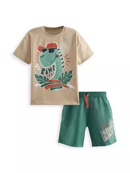 Спортивный костюм Denokids Summer Dino, бежевый