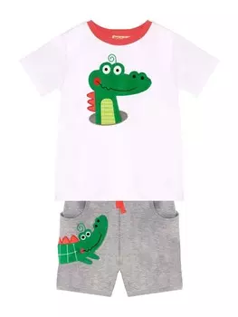 Спортивный костюм Denokids Tracksuit Crocodile, белый
