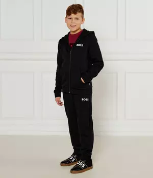 Спортивный костюм детский Boss Kidswear хлопковый, черный