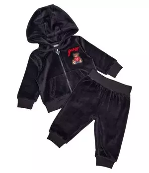 Спортивный костюм детский Guess велюровый, синий