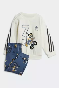 Спортивный костюм Диснея Микки Мауса Adidas, бежевый