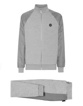 Спортивный костюм для бега: топ/брюки Philipp Plein, серый