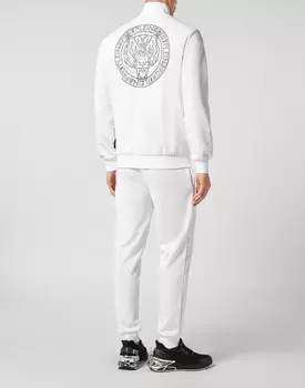 Спортивный костюм для бега: топ/брюки Tiger Plein Sport, цвет White / Black