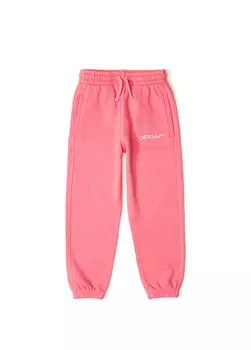 Спортивный костюм для девочек с логотипом цвета фуксии Off-White