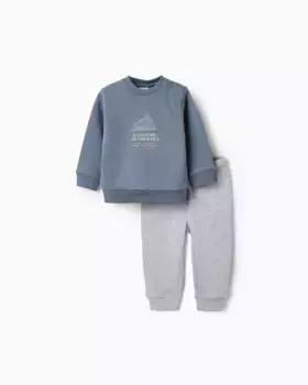 Спортивный костюм для мальчика с тиснением Zippy, синий