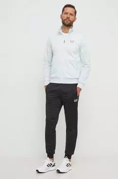 Спортивный костюм EA7 Emporio Armani, бирюзовый